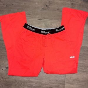 Greys Anatomy Hot Pink Scrub Bottoms S